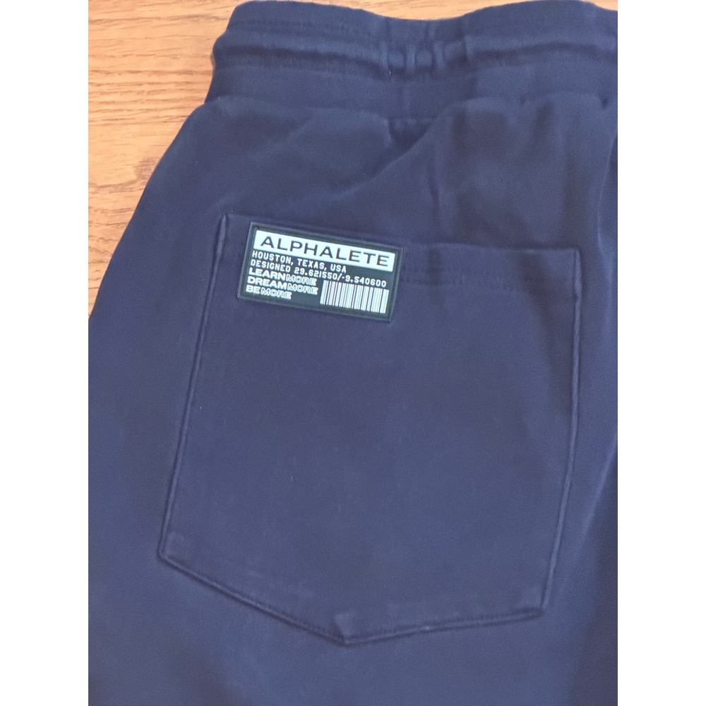 Alphalete Mens Joggers Black Tapered Athletic Sweatpants Large - Picture 10 of 11